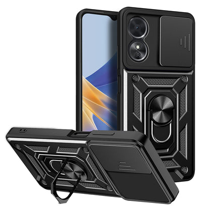 Futrola za Oppo A17, Techsuit, CamShield, Crna