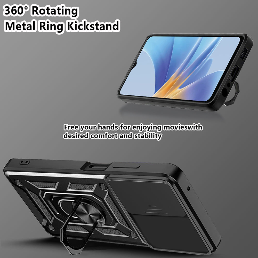 Futrola za Oppo A17, Techsuit, CamShield, Crna