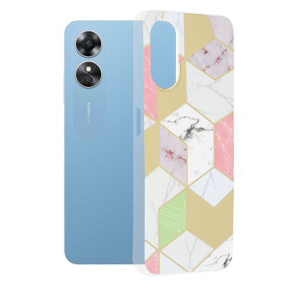 Futrola za Oppo A17, Techsuit, Marble, Ljubičasta