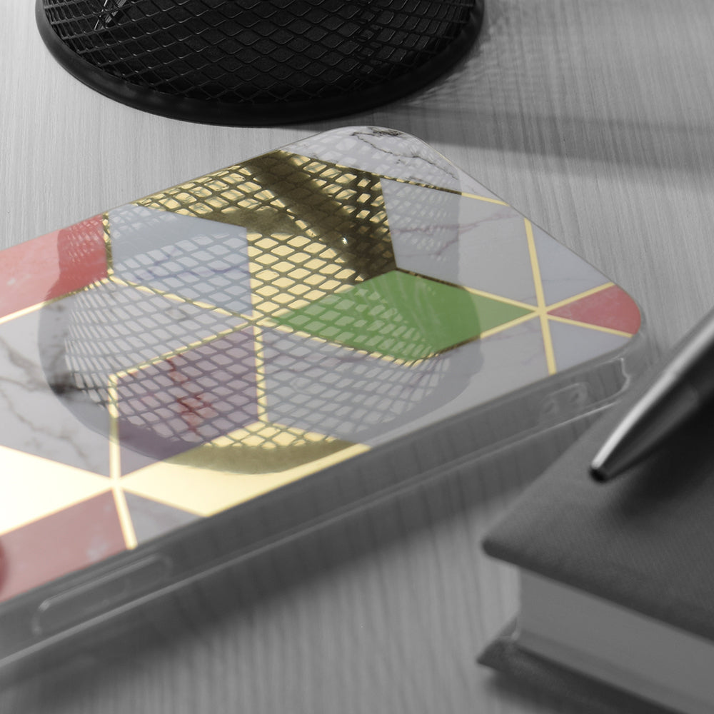 Futrola za Oppo A17, Techsuit, Marble, Ljubičasta