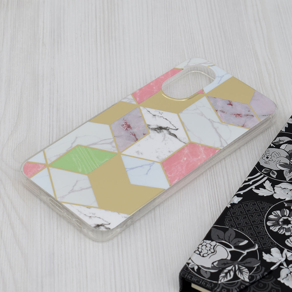 Futrola za Oppo A17, Techsuit, Marble, Ljubičasta