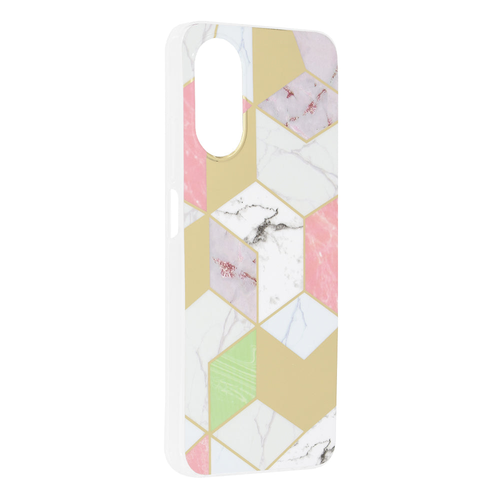 Futrola za Oppo A17, Techsuit, Marble, Ljubičasta