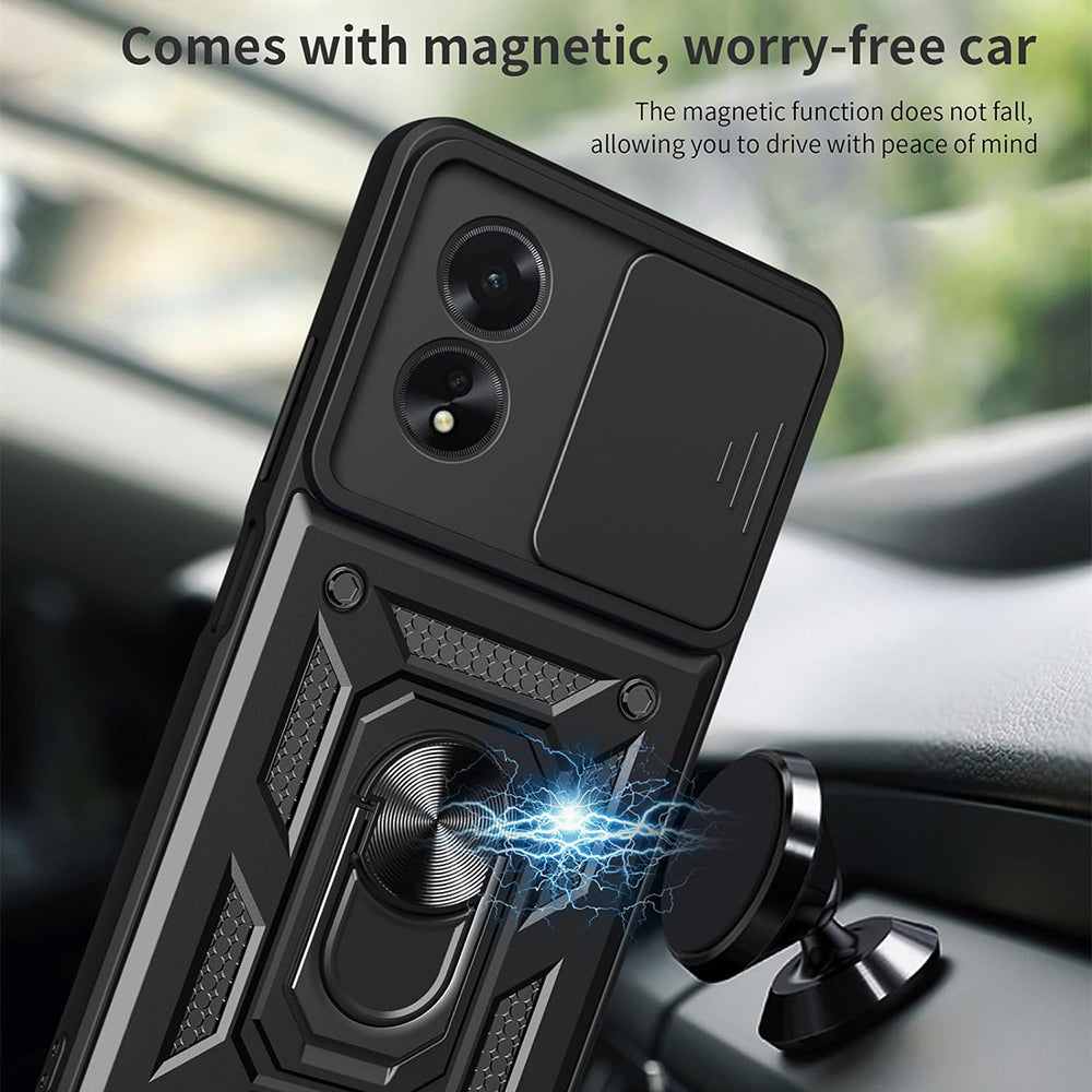 Futrola za Oppo A18 / A38, Techsuit, CamShield, Crna