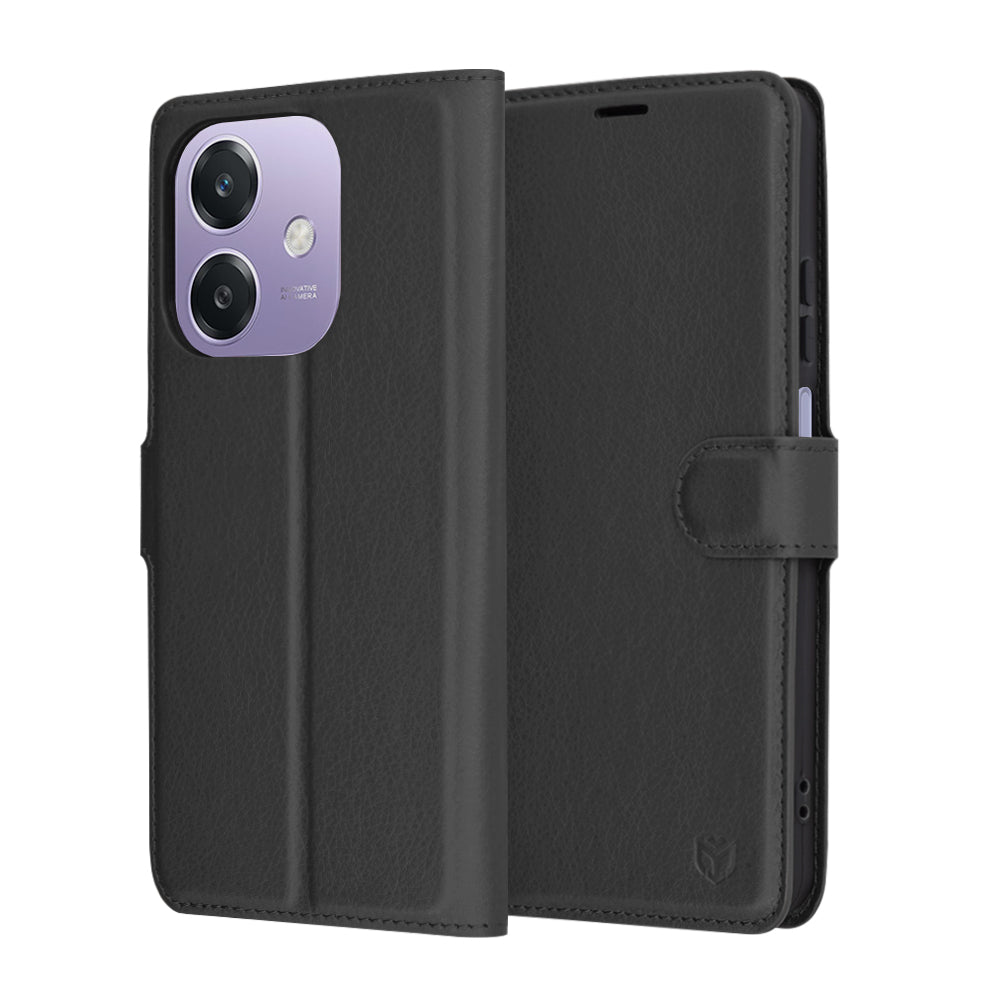 Futrola za Oppo A3 4G / A3, Techsuit, Leather Folio, Crna