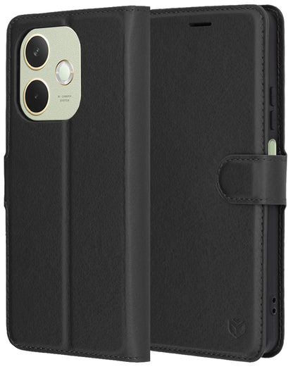 Futrola za Oppo A5 Pro 4G / A5 Pro, Techsuit, Kožna Folio, Crna