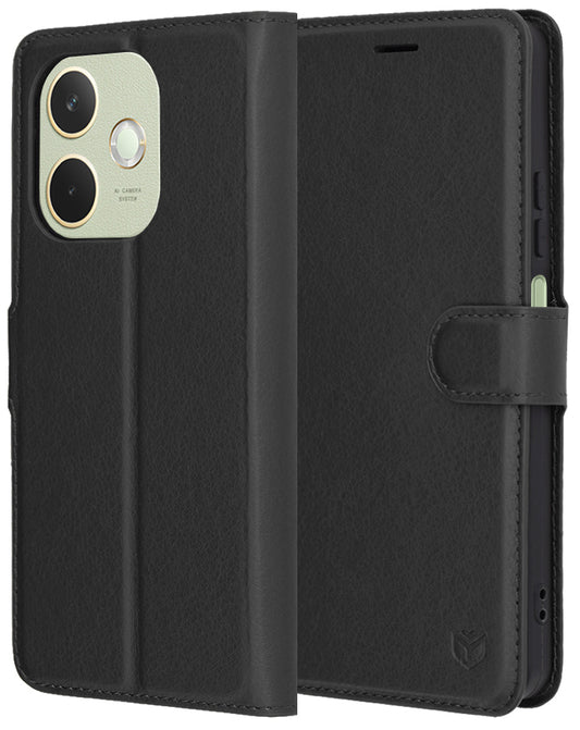 Futrola za Oppo A5 Pro 4G / A5 Pro, Techsuit, Kožna Folio, Crna
