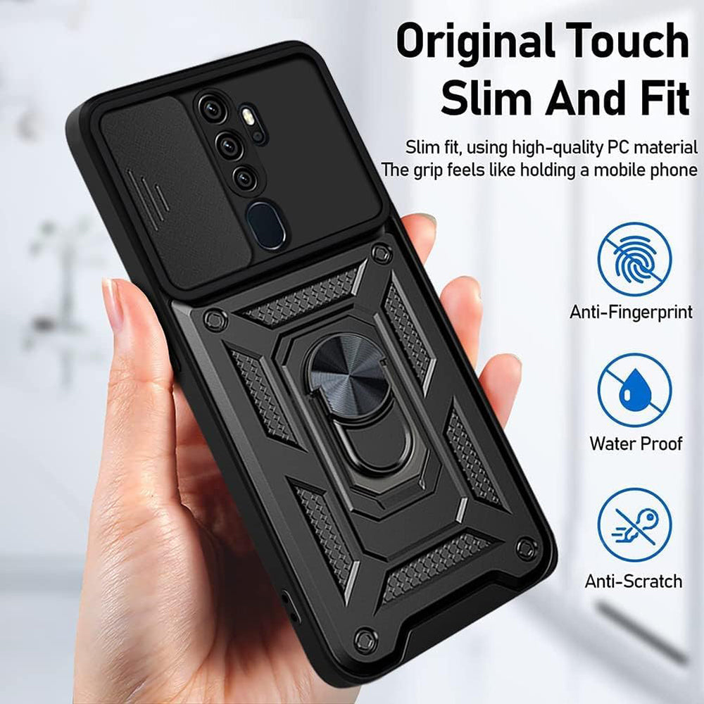 Futrola za Oppo A5 4G, Techsuit, CamShield, Crna