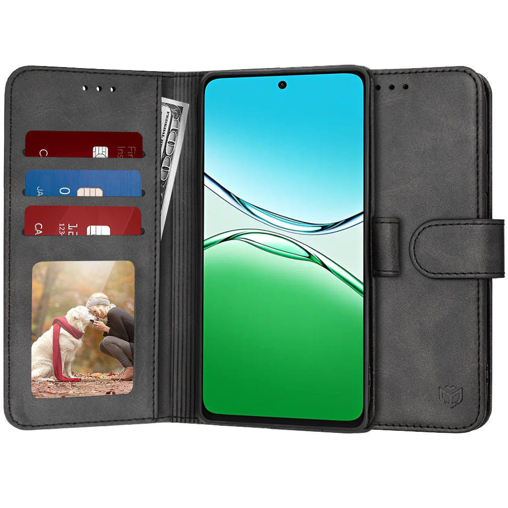 Futrola za Oppo A5 4G, Techsuit, Diary Book, Crna