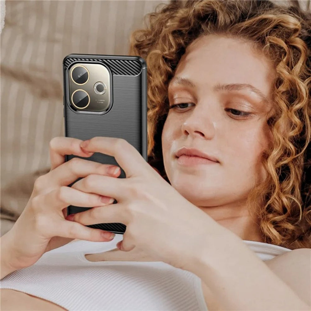 Futrola za Oppo A5 Pro 4G / A5 Pro, Techsuit, Karbon, Crna
