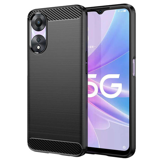 Futrola za Oppo A58 5G / A78 5G, Techsuit, Karbon, Crna