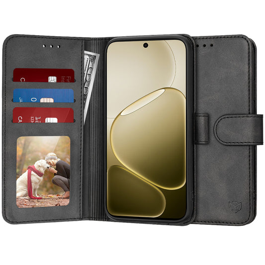 Futrola za Oppo A6 4G, Techsuit, Diary Book, Crna