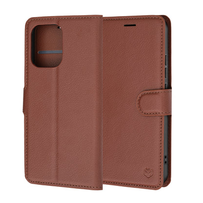 Futrola za Oppo A6 Pro 5G / A6 Pro 4G, Techsuit, Kožna Folio, Braon