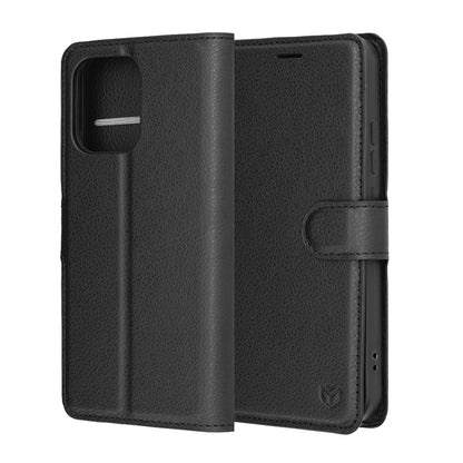 Futrola za Oppo A6 Pro 5G / A6 Pro 4G, Techsuit, Leather Folio, Crna