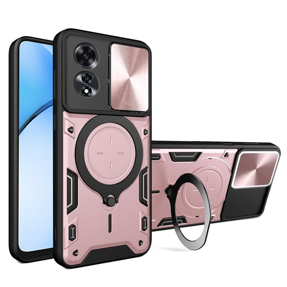 Futrola za Oppo A60, Techsuit, CamGuard Pro, Roze Zlato