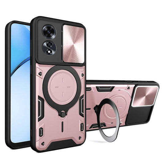 Futrola za Oppo A60, Techsuit, CamGuard Pro, Roze Zlato