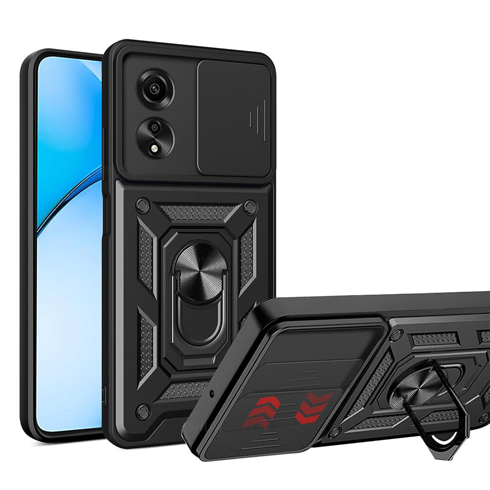 Futrola za Oppo A60, Techsuit, CamShield, Crna