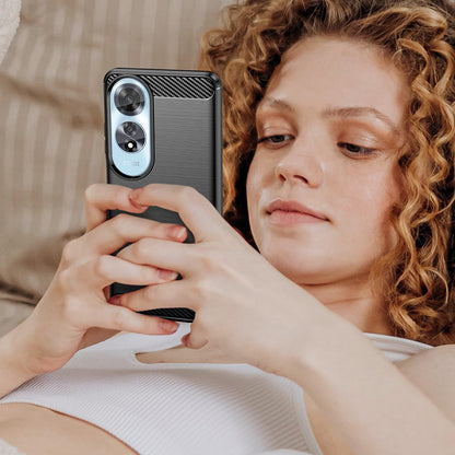 Futrola za Oppo A60, Techsuit, Karbon, Crna