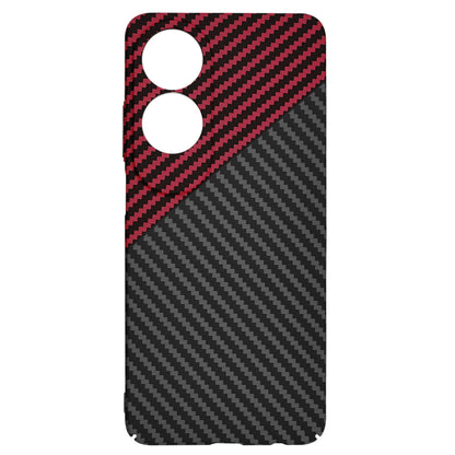 Futrola za Oppo A60, Techsuit, Carbonite FiberShell, Crno Crvena
