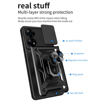 Futrola za Oppo A78 4G, Techsuit, CamShield, Crna