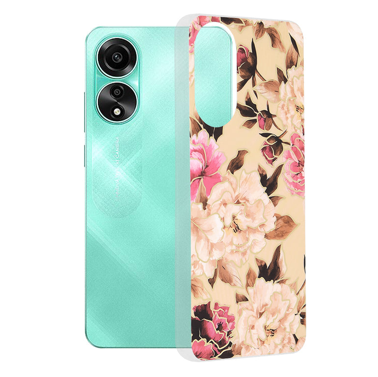 Futrola za Oppo A78 4G, Techsuit, Marble, Bež