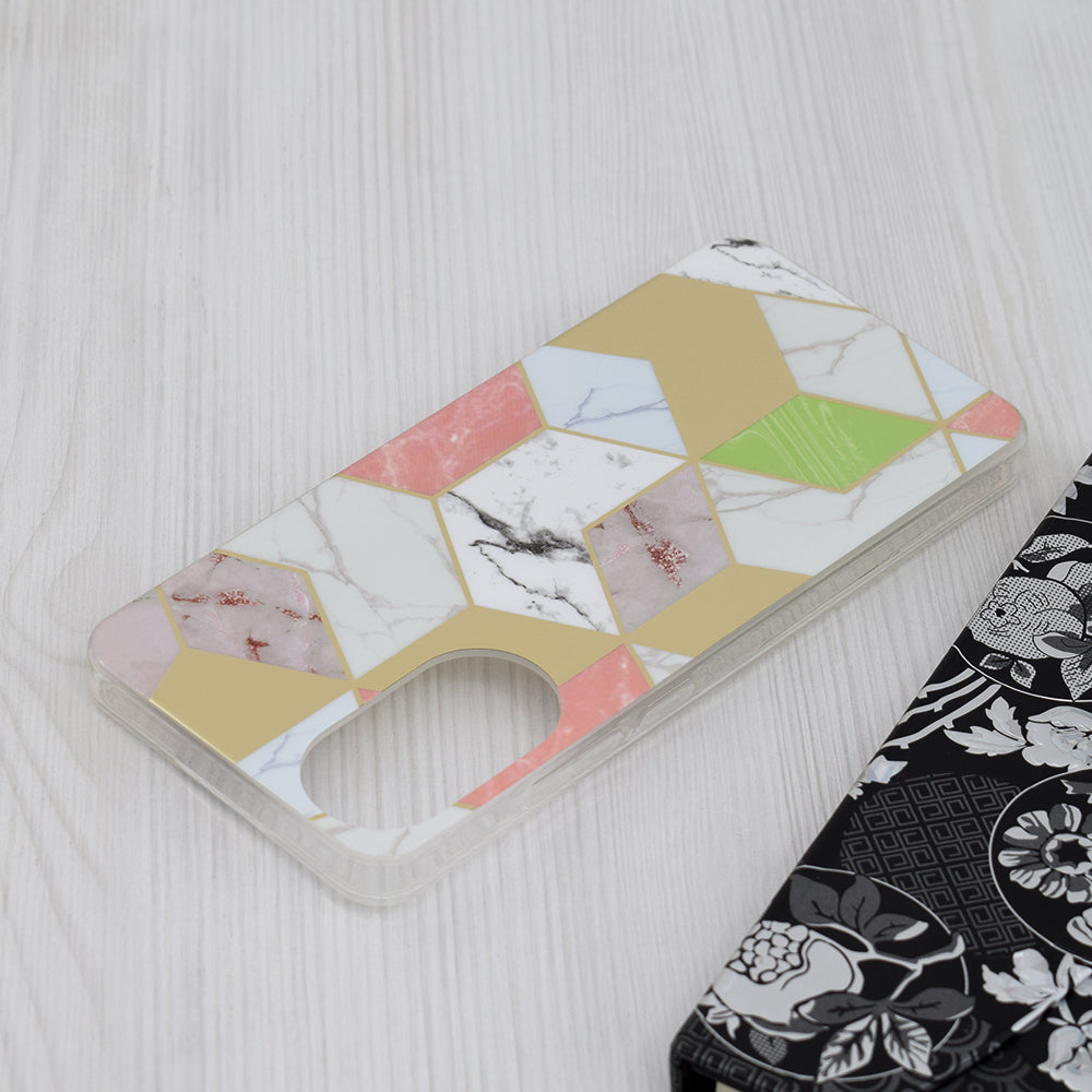 Futrola za Oppo A78 4G, Techsuit, Marble, Ljubičasta