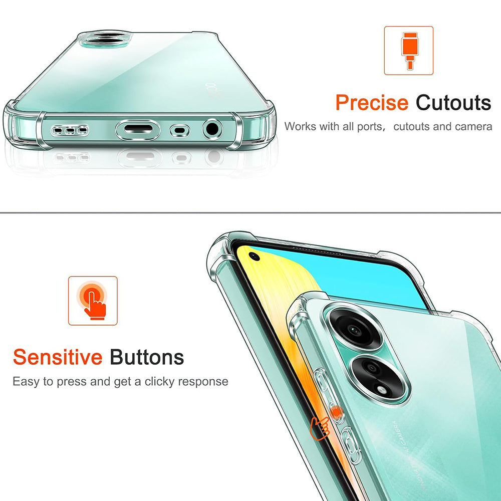 Futrola za Oppo A78 4G, Techsuit, Shockproof Clear, Providna