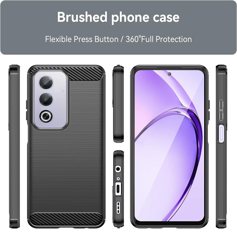 Futrola za Oppo A80, Techsuit, Karbon, Crna