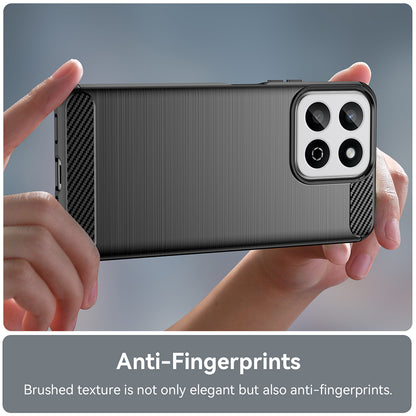 Futrola za Oppo A80, Techsuit, Karbon, Crna