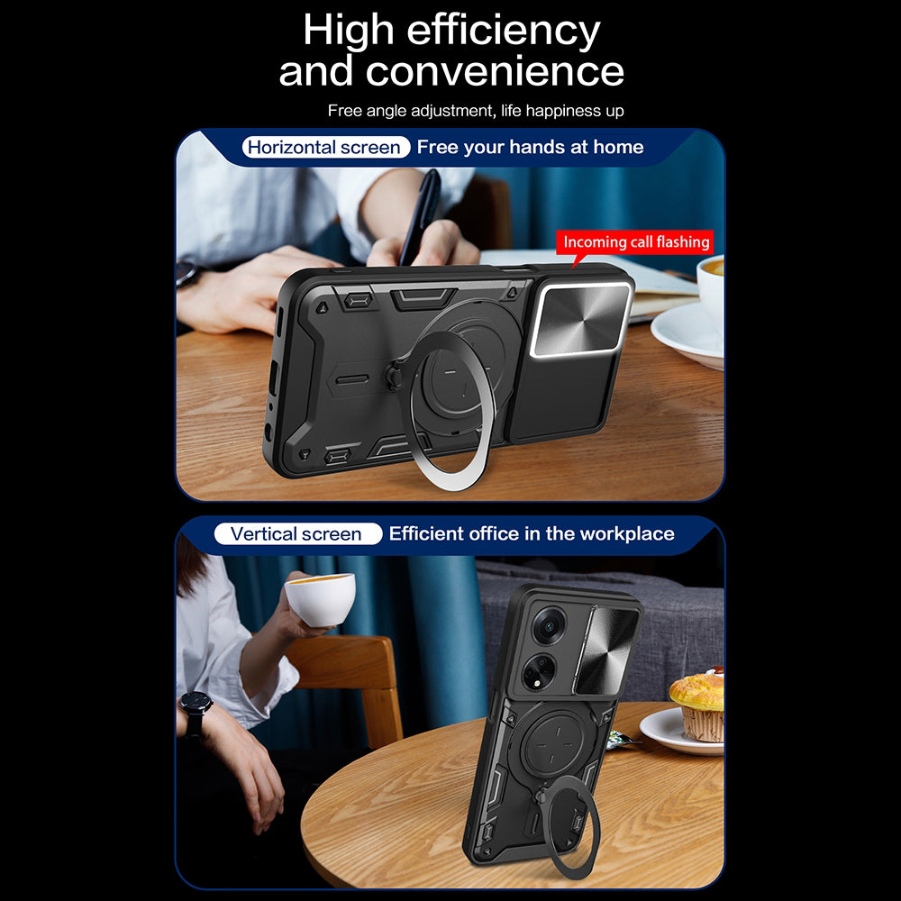 Futrola za Oppo A98, Techsuit, CamGuard Pro, Crna