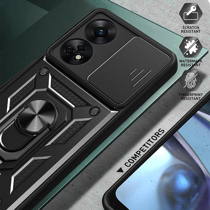 Futrola za Oppo A98, Techsuit, CamShield, Crna