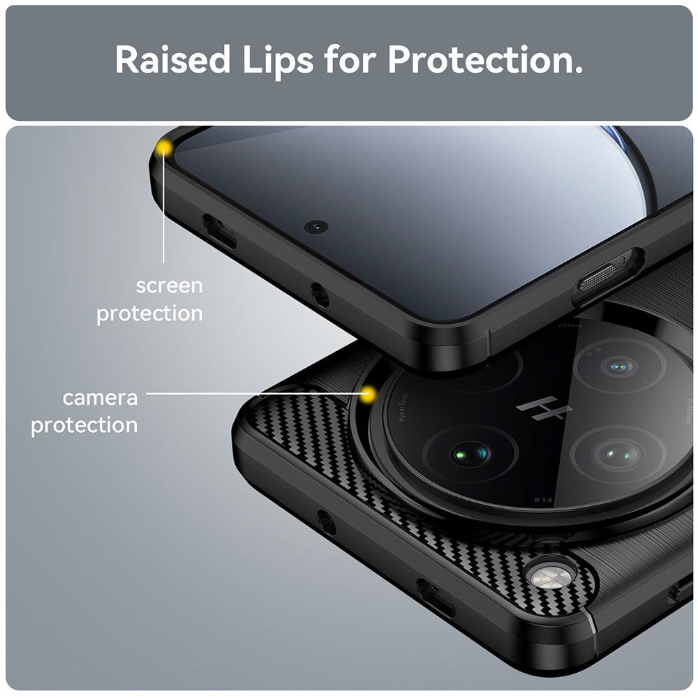 Futrola za Oppo Find X8 Pro, Techsuit, Karbon, Crna