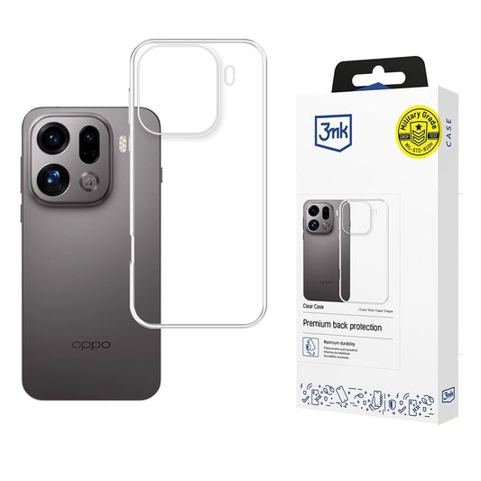Futrola za Oppo Find X9 Pro, 3MK, Clear, Providna
