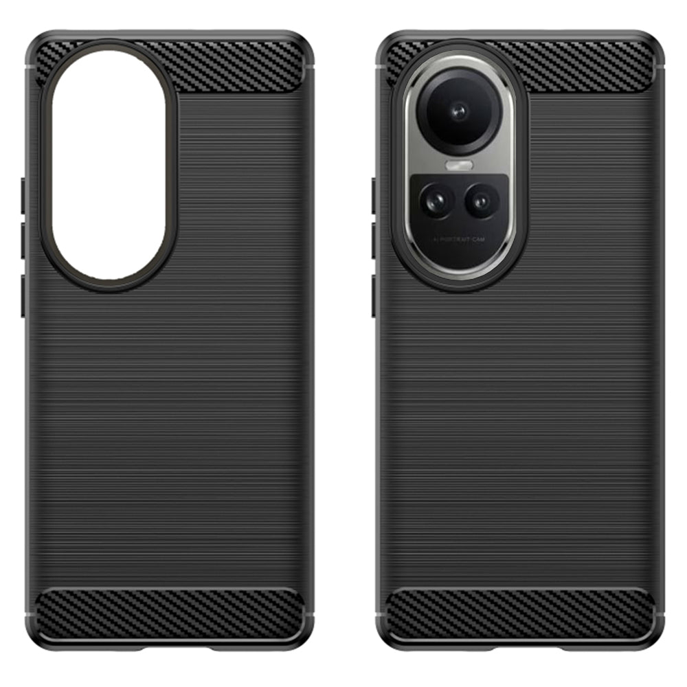 Futrola za Oppo Reno10 / Reno10 Pro, Techsuit, Karbon, Crna