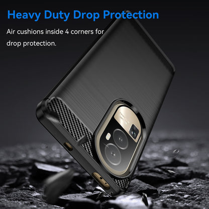Futrola za Oppo Reno10 / Reno10 Pro, Techsuit, Karbon, Crna