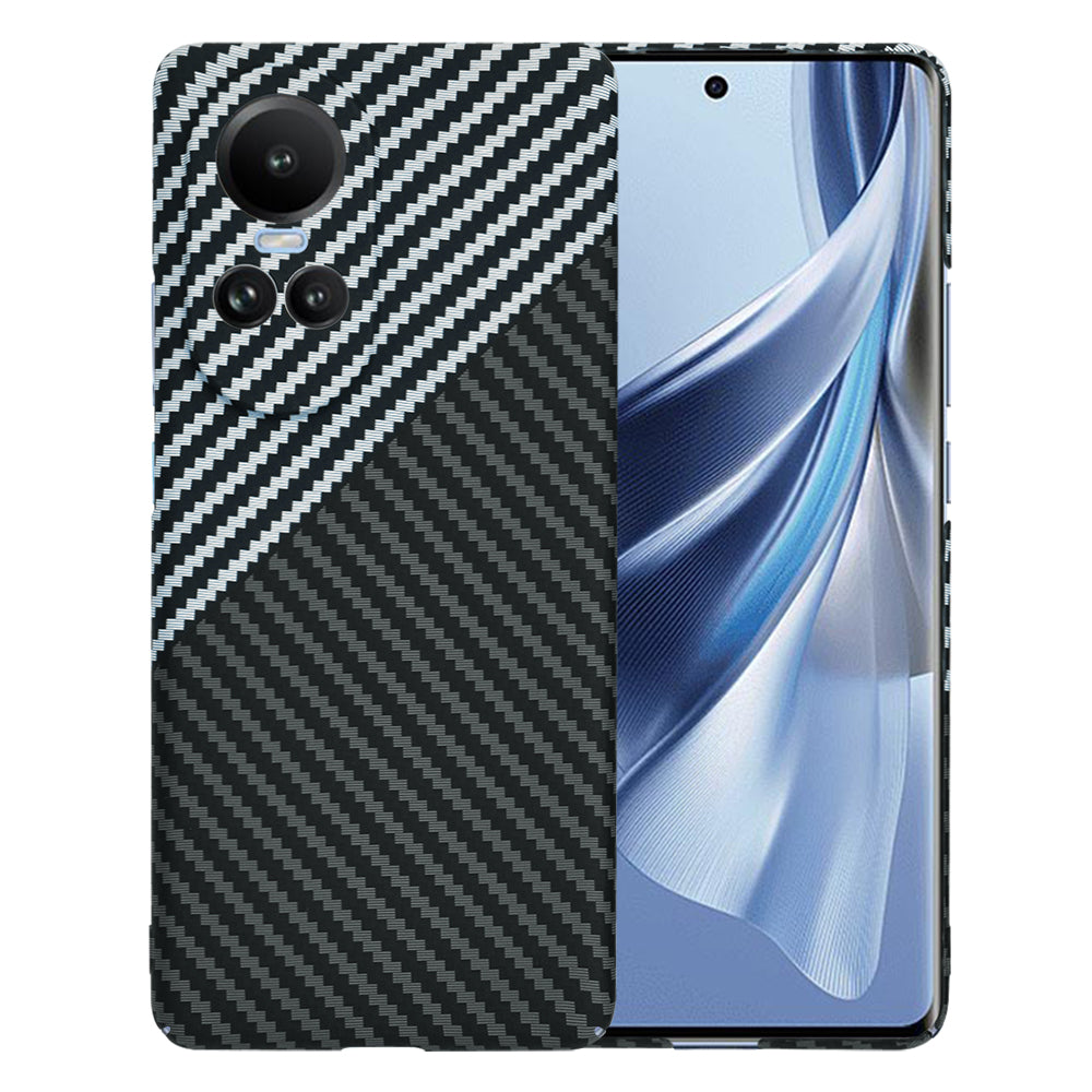 Futrola za Oppo Reno10 / Reno10 Pro, Techsuit, Carbonite FiberShell, Crno Siva