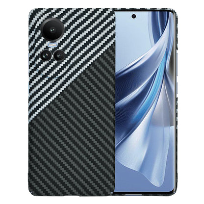 Futrola za Oppo Reno10 / Reno10 Pro, Techsuit, Carbonite FiberShell, Crno Siva