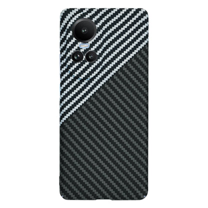Futrola za Oppo Reno10 / Reno10 Pro, Techsuit, Carbonite FiberShell, Crno Siva