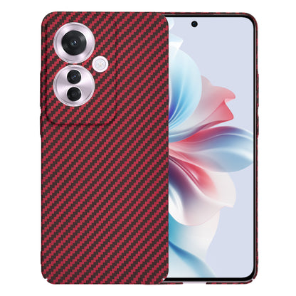 Futrola za Oppo Reno11 F, Techsuit, Carbonite FiberShell, Crvena