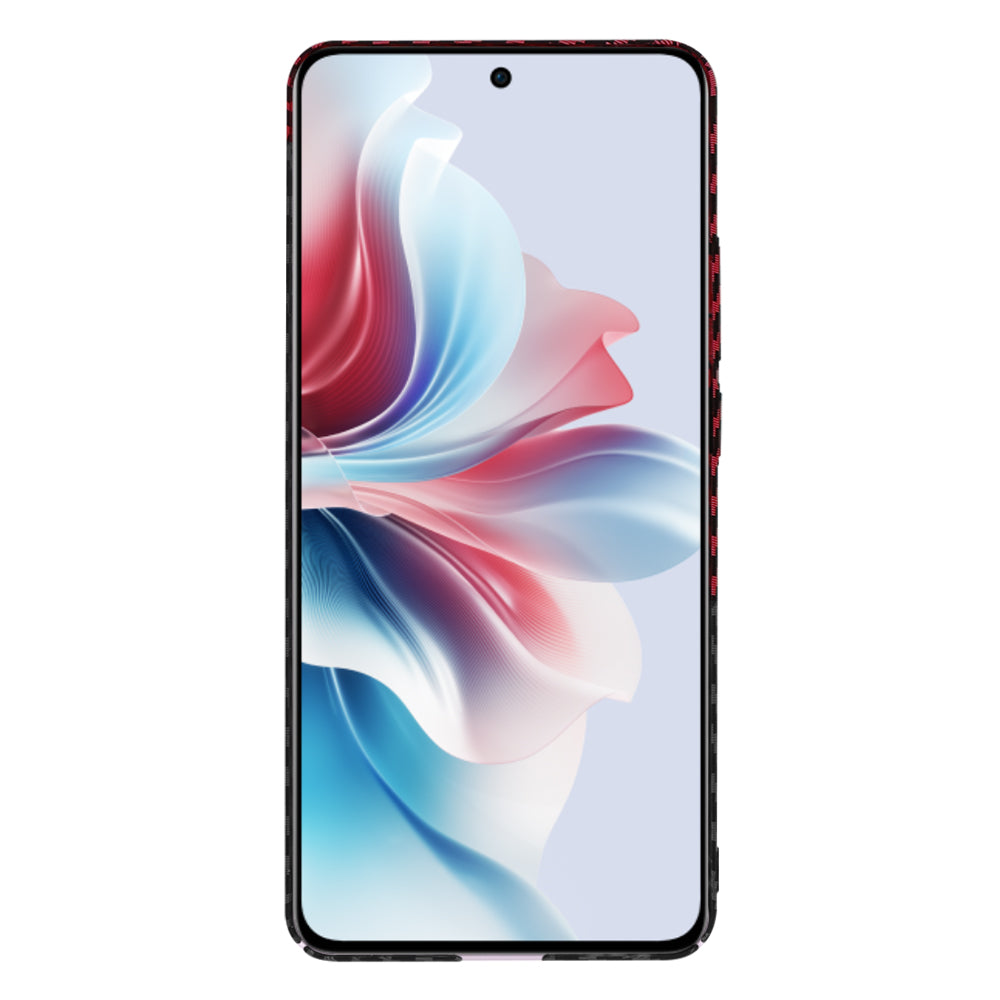 Futrola za Oppo Reno11 F, Techsuit, Carbonite FiberShell, Crno Crvena