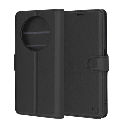 Futrola za Oppo Reno12 FS 5G / Reno12 FS 4G / Reno12 F 4G / Reno12 F, Techsuit, Leather Folio, Crna