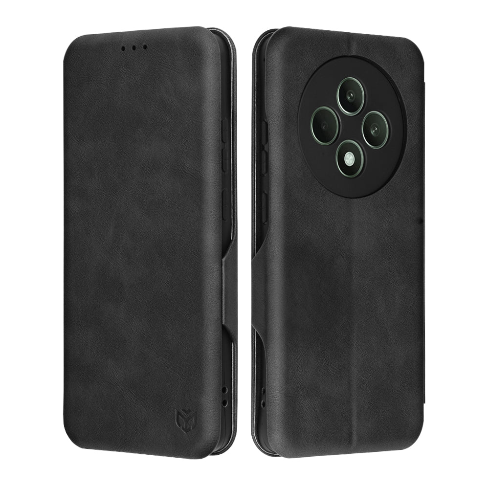 Futrola za Oppo Reno12 FS 5G / Reno12 FS 4G / Reno12 F 4G / Reno12 F, Techsuit, Safe Wallet Plus, Crna