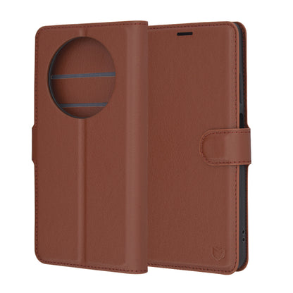 Futrola za Oppo Reno12 FS 5G / Reno12 FS 4G / Reno12 F 4G / Reno12 F, Techsuit, Leather Folio, Braon