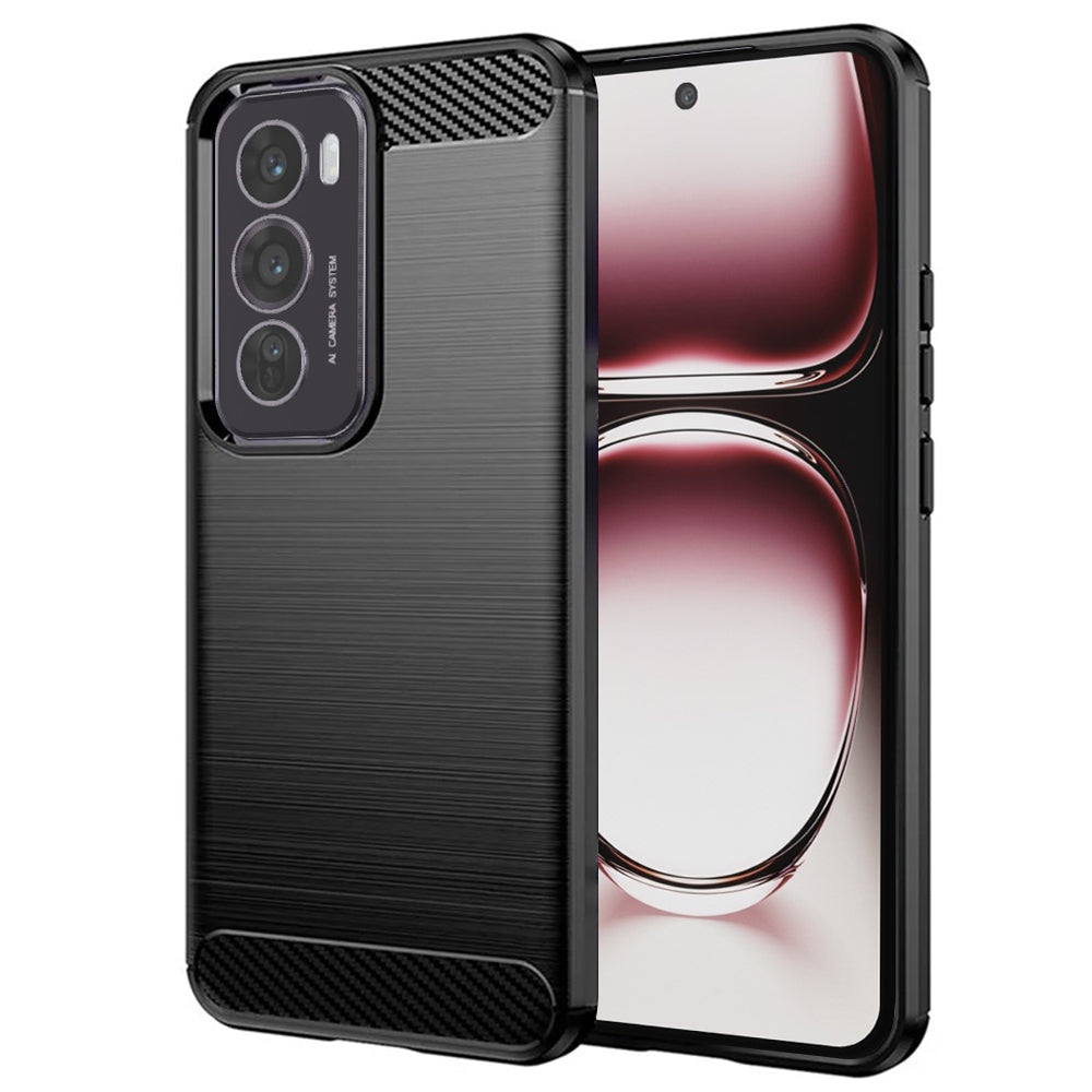Futrola za Oppo Reno12 Pro, Techsuit, Karbon, Crna