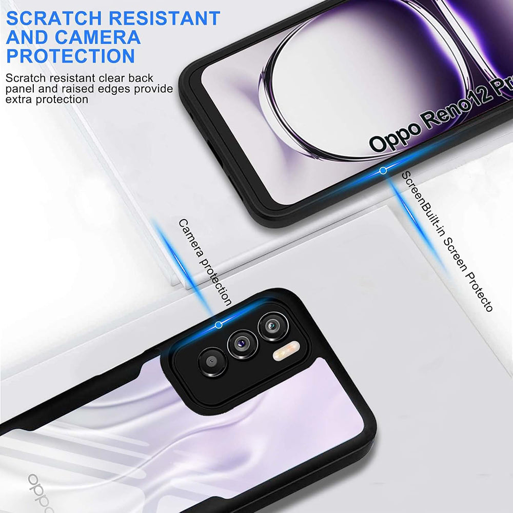 Futrola za Oppo Reno12 Pro, Techsuit, ColorVerse 360, Crna
