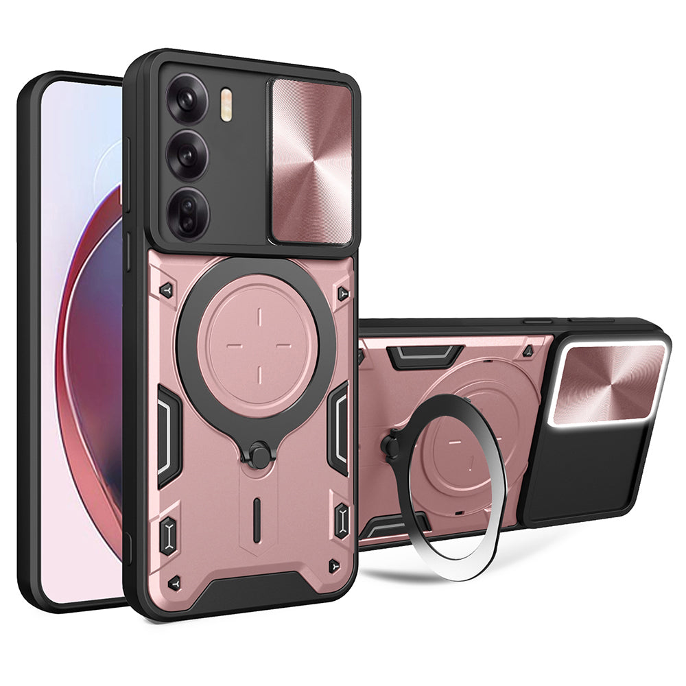 Futrola za Oppo Reno12, Techsuit, CamGuard Pro, Roze Zlato
