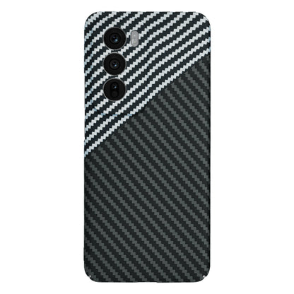 Futrola za Oppo Reno12, Techsuit, Carbonite FiberShell, Crno Siva