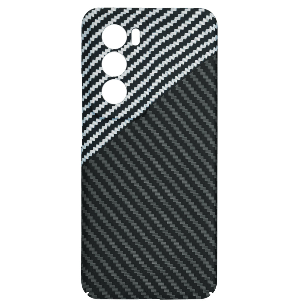 Futrola za Oppo Reno12, Techsuit, Carbonite FiberShell, Crno Siva