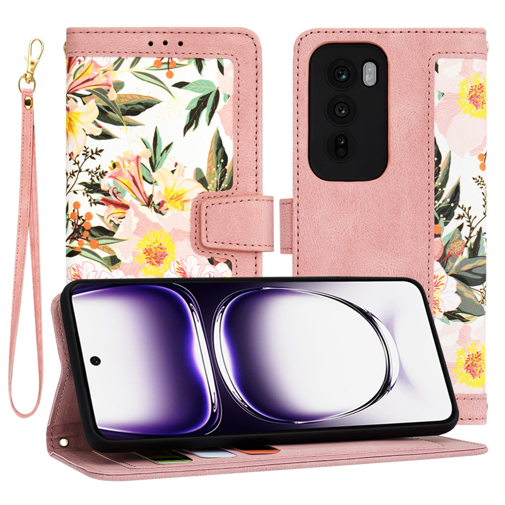 Futrola za Oppo Reno12, Techsuit, FlipCraft, Roze