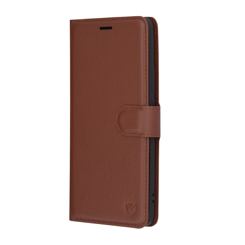 Futrola za Oppo Reno12, Techsuit, Leather Folio, Braon