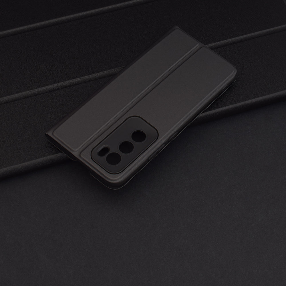 Futrola za Oppo Reno12, Techsuit, Magskin Book, Crna